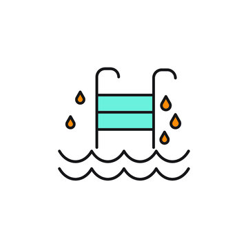 water icons symbol vector elements for infographic web
