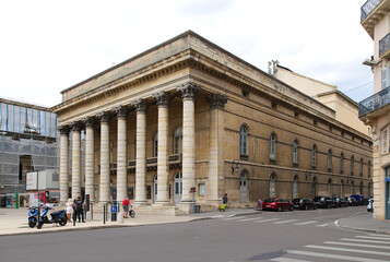 Fototapeta na wymiar Dijon, France. Grand Theater of Dijon, 1828
