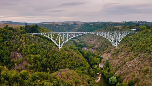 The Viaur Viaduct, a railway bridge in Aveyron, France