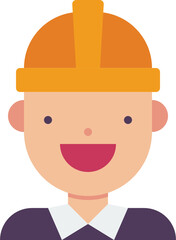engineer flat icon