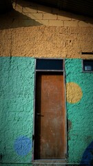 old wall with window