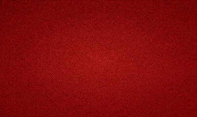 Close up Denim jeans texture vector clothing background. Vector Denim seamless pattern. Jeans background. Dark red (burgundy) jeans cloth. Red Denim Textile background. Vector EPS10