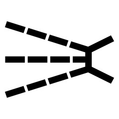 Splashing Hazard Symbol Sign Isolate On White Background,Vector Illustration EPS.10