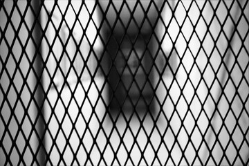 metal grid background