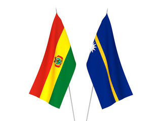 Bolivia and Republic of Nauru flags