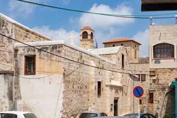 The St. Georges Greek orthodox cathedral in the old city of Acre in northern Israel