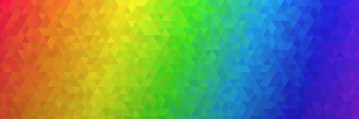 Low Poly Polygon Hintergrund Textur in Regenbogen Farben