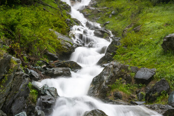 small waterfall on the way to Grossglockner Austria
