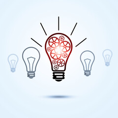 samrt lamp concept background