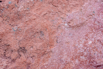 Red granite texture close up image, macro stone sufrace.