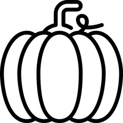 pumpkin outline icon