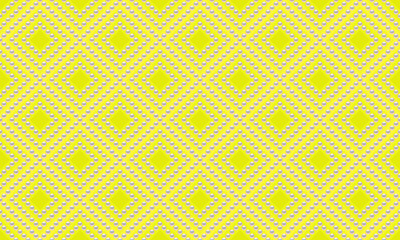 Yellow luxury background with small pearls and rhombuses. Seamless vector illustration. 