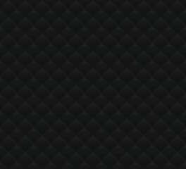 Black background with rhombuses. Seamless vector illustration. 