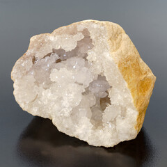 quartz geode - dark background