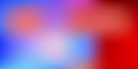 Light Blue, Red vector gradient blur template.