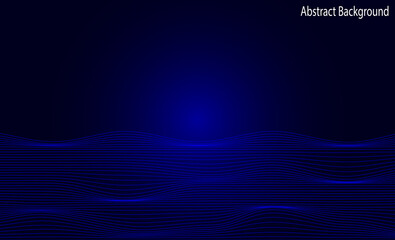 Abstract dark blue wave background