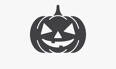 halloween pumpkin icon vector isolated on white background.