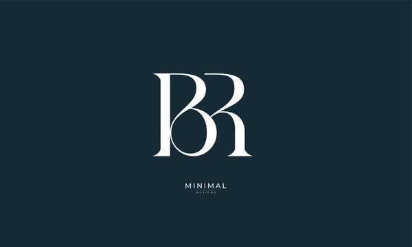 Monogram icon logo BR
