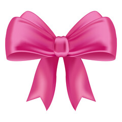 Vector pink bow