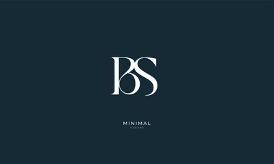 Monogram icon logo BS