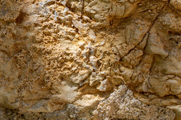 White stone texture yellow warm tones. 