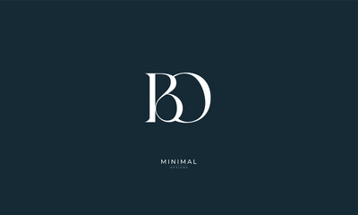 Monogram icon logo BO