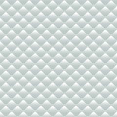 White luxury background with pearls and rhombuses. Seamless vector illustration. 