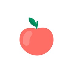 Icon of fresh apple Vector illustration..