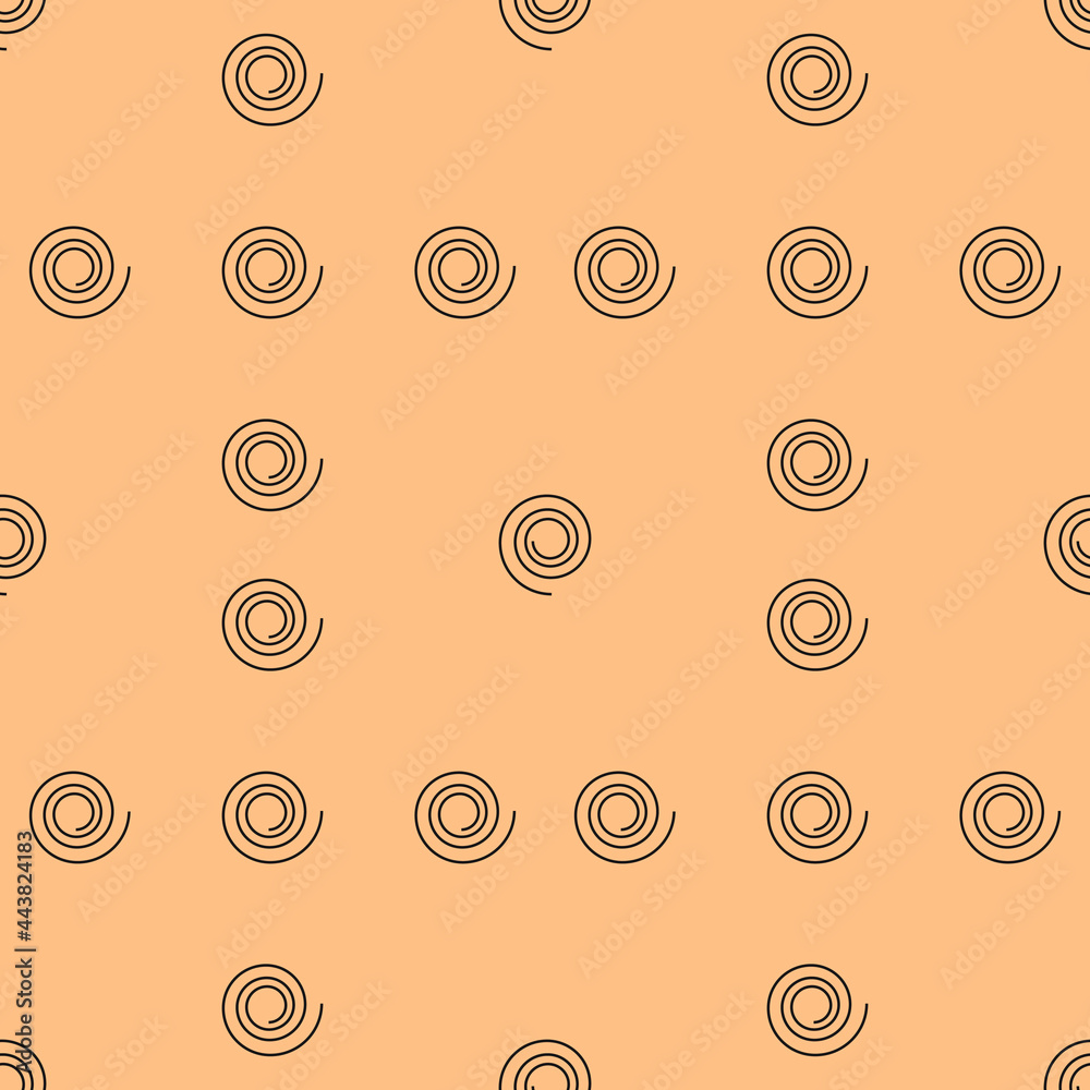 Poster spiral circles pattern. vector seamless spirals make wallpaper.