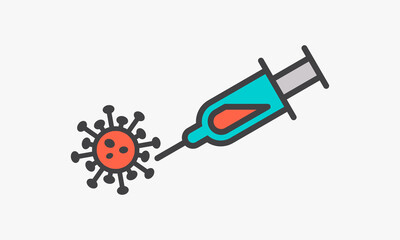 vaccine coronavirus design vector illustration.