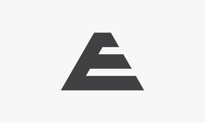 AE triangle logo design concpet.