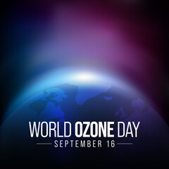 World Ozone day is observed every year on September 16 to spread awareness among people about the depletion of Ozone Layer and find possible solutions to preserve it. Vector illustration