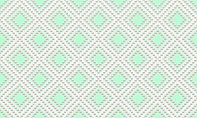 Blue luxury background with small pearls and rhombuses. Seamless vector illustration. 