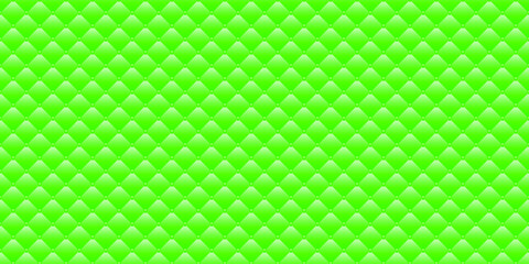 Green luxury background with beads and rhombuses. Seamless vector illustration. 