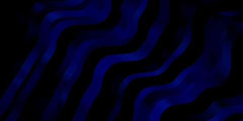 Dark BLUE vector template with curved lines.