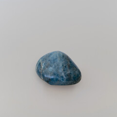 apatite gemstone on white background