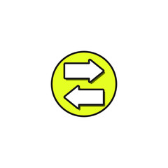 Synchronization icon. Vector illustration for graphic design, Web, UI, 