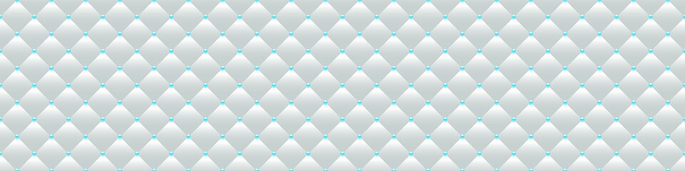Fototapeta na wymiar White luxury background with beads. Seamless vector illustration.