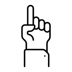 Oneness of God in Islam Concept, The raised index finger  Vector Icon Design, Eid al-Adha or Eid-ul-Kabir Symbol, Hajj Sign, Muslims religious Festival Stock illustration