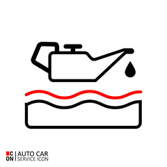Picture of vehicle. Vector image of car service icon. Conception of automobiles.