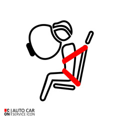 Picture of vehicle. Vector image of car service icon. Conception of automobiles.