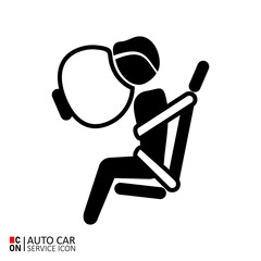 Picture of vehicle. Vector image of car service icon. Conception of automobiles.
