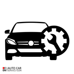 Picture of vehicle. Vector image of car service icon. Conception of automobiles.