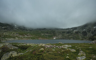 Landscape at the top of the Retezat mountains. Romania, Hunedoara.