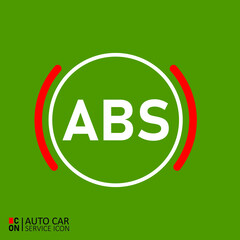 Vector image of car service icon. Conception of automobiles.
