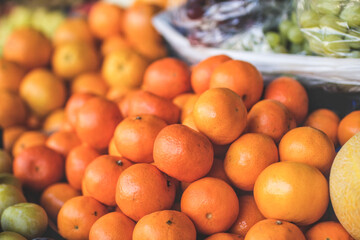 Fresh oranges at the market