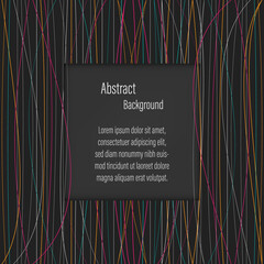 Vector abstract background with colorful lines design
