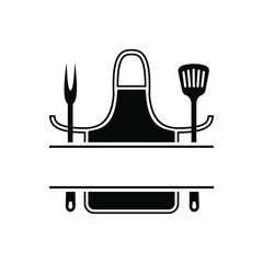 Grill master icon vector set. BBQ illustration sign collection. Grill menu symbol or logo.
