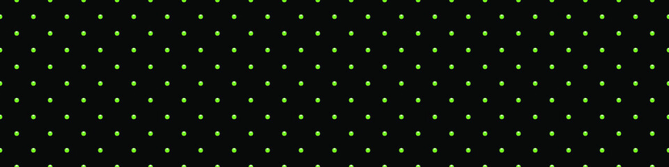 Black luxury background with green beads. Seamless vector illustration. 