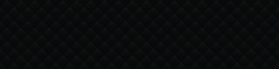 Black background with rhombuses. Seamless vector illustration. 